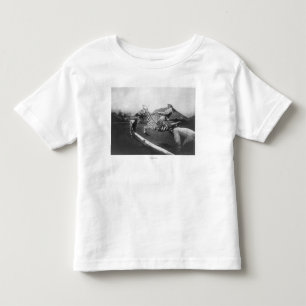 Camiseta De Bebé Hombre viajando en zebra saltando foto de la cerca