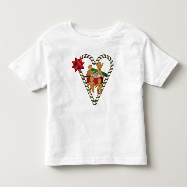 Camiseta De Bebé Hombres de Jengibre de Navidad (Anverso)