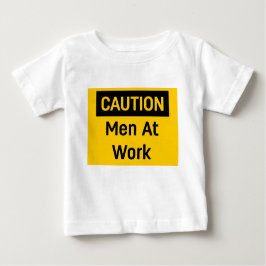 Camiseta De Bebé Hombres de precaución en el trabajo