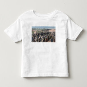 Camiseta De Bebé Hombres elaborados que divulgan para acampar Lewis
