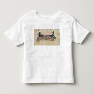 Camiseta De Bebé Hombres en un barco que lleva fuentes la Tierra