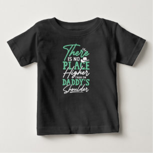 Camiseta De Bebé Hombro de papá - seguro y amado