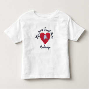 Camiseta De Bebé Home Sweet Home Anchorage