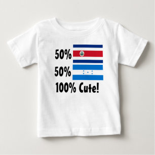 Camiseta De Bebé ¡Honduran de Rican el 50% de la costa del 50% el