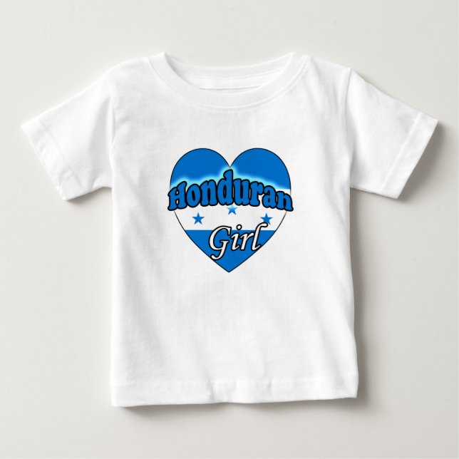 Camiseta De Bebé Honduran Girl (Anverso)