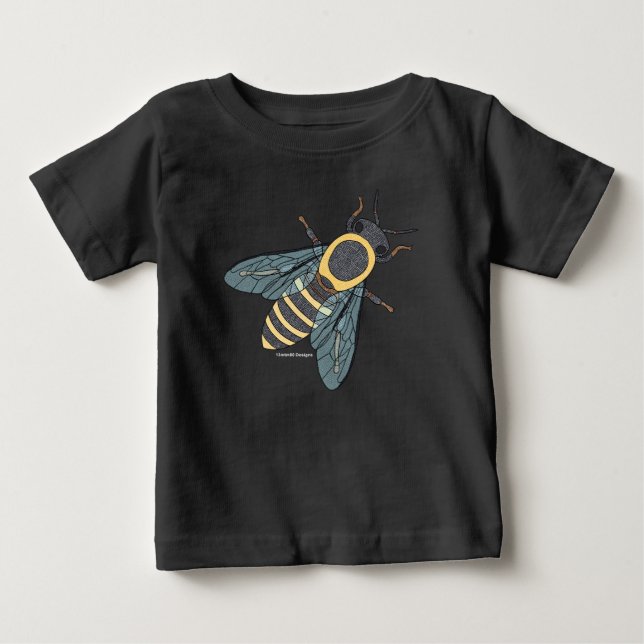 Camiseta de bebé Honeybee (vívido) (Anverso)