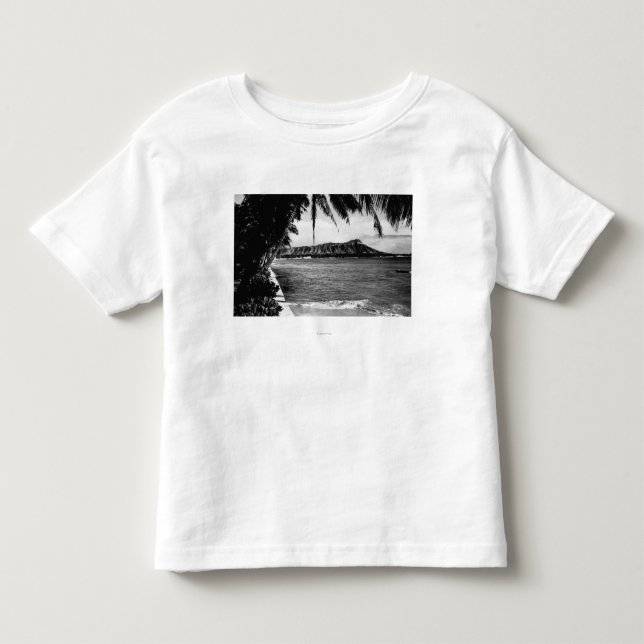 Camiseta De Bebé Honolulu, Hawaii - vista de la cabeza del diamante (Anverso)