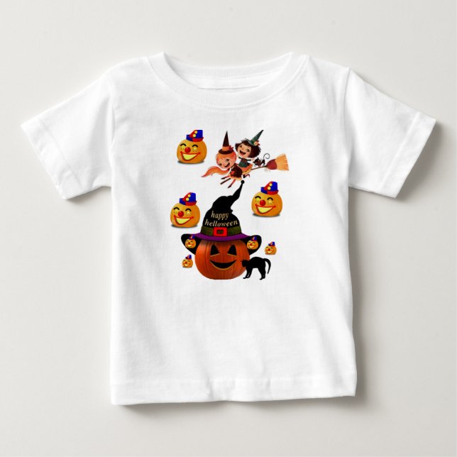 Camiseta De Bebé Hoodie Halloween Toddlers (Anverso)
