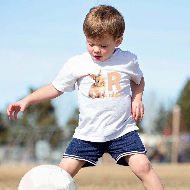 Camiseta De Bebé Hop in Learning: Conejo alfabético adorable (Subido por el creador)
