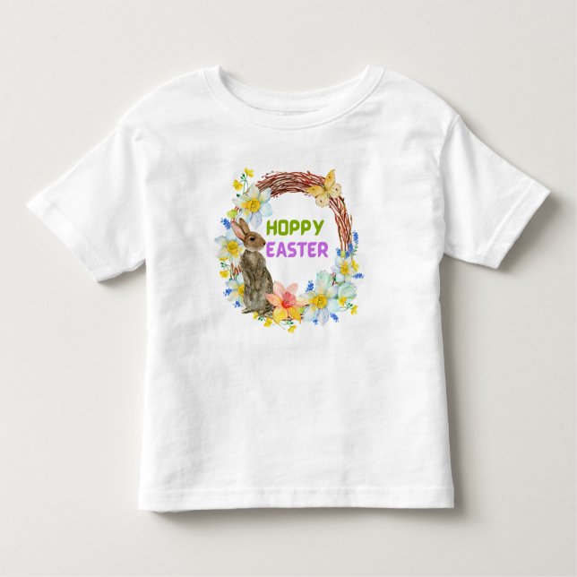 Camiseta De Bebé Hoppy Easter (Anverso)