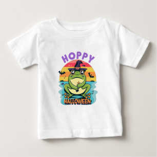 Camiseta De Bebé Hoppy Halloween, Adorable Personalizado Rana