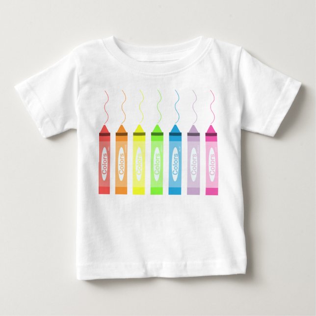 Camiseta De Bebé ¡Hora de colorear! (Anverso)