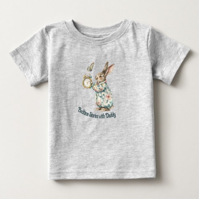 Camiseta De Bebé Hora de cuento de conejo (Anverso)