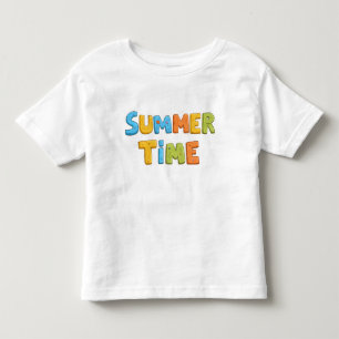 Camiseta De Bebé Hora de verano - Colorido texto de verano