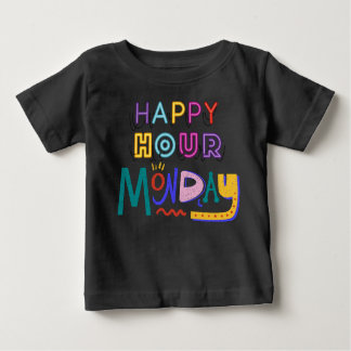 Camiseta De Bebé Hora feliz lunes