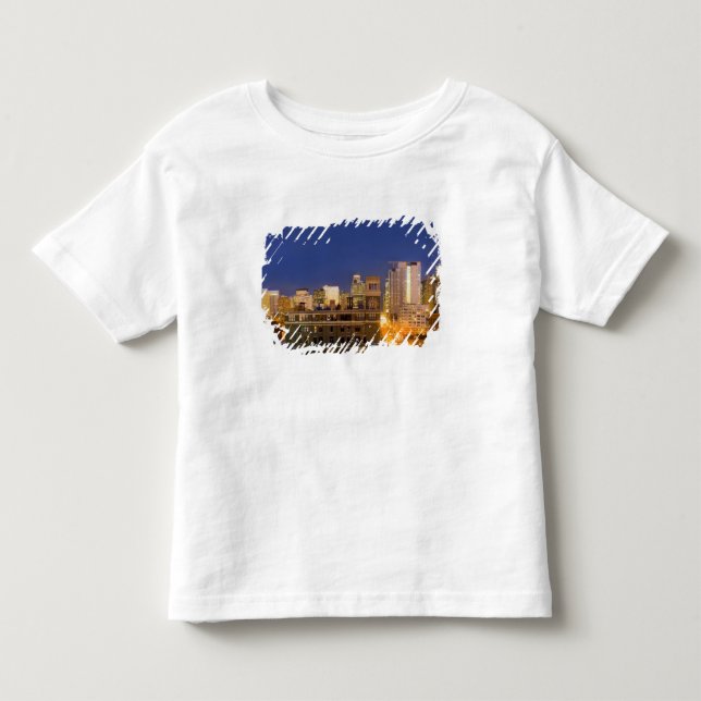 Camiseta De Bebé horizonte de Chicago, Illinois, tomado desde West  (Anverso)