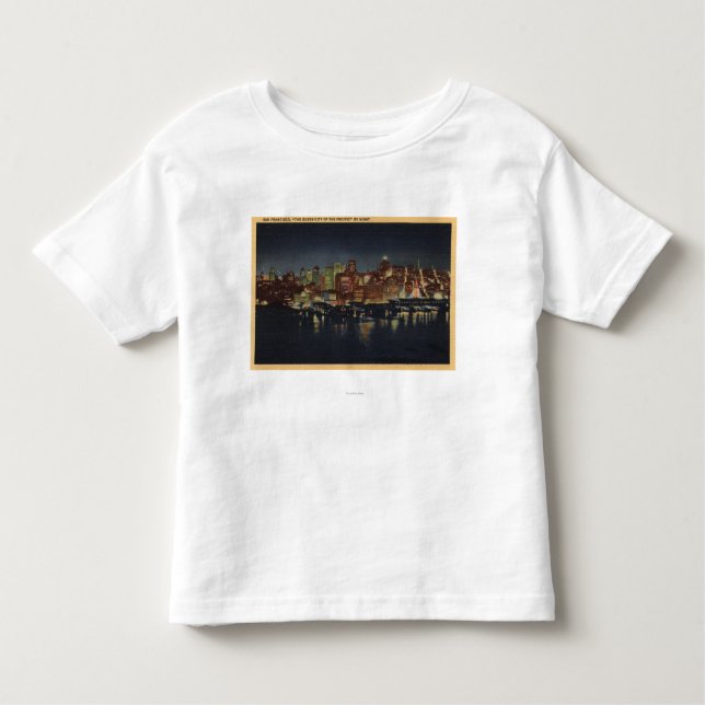 Camiseta De Bebé Horizonte de la noche "de la ciudad de la reina (Anverso)