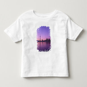 Camiseta De Bebé Horizonte de Toronto por la noche, Ontario, Canadá
