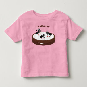 Camiseta De Bebé Hormigas felices patinando hielo en personalizado