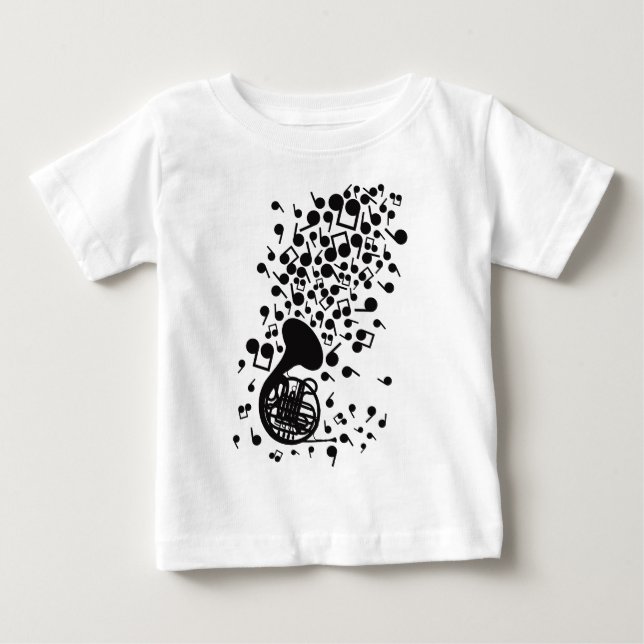 Camiseta De Bebé Horn_Music (Anverso)