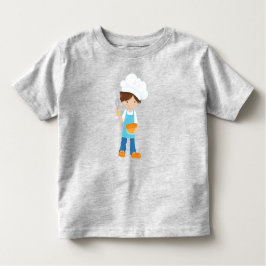 Camiseta De Bebé Horneando, Panadero, Pastelero, Chico Lindo, Cabel