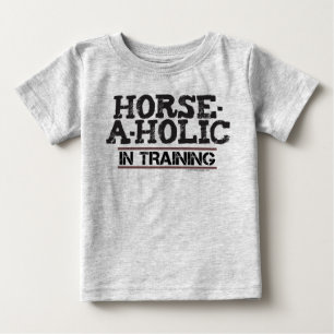 Camiseta De Bebé Horse-A-Holic In Training Toddler Long Sleeve