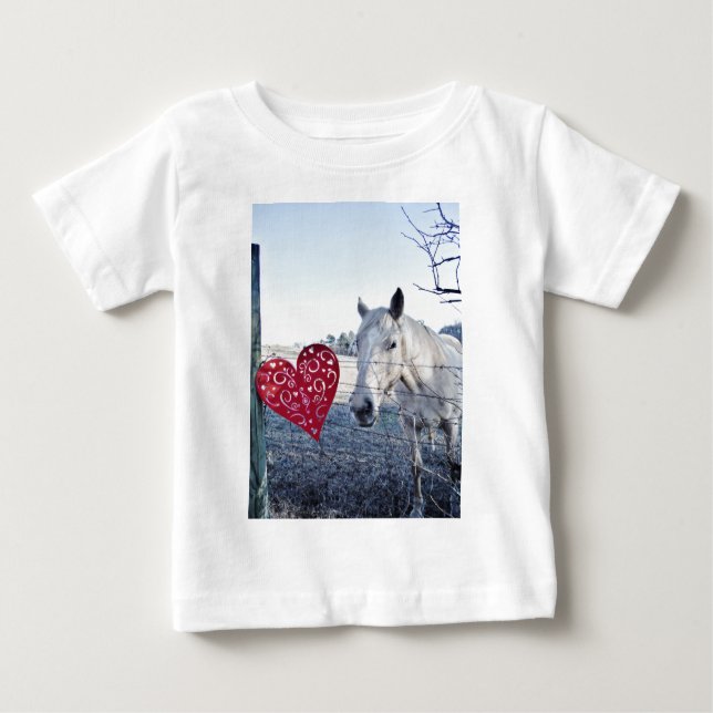 Camiseta De Bebé HORSE Valentine (Anverso)