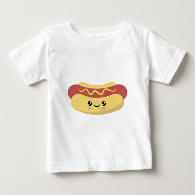 Camiseta De Bebé Hotdog (Anverso)