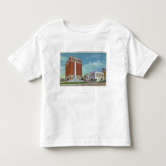 Camiseta De Bebé Hotel Statler y edificio de la oficina del estado (Anverso)