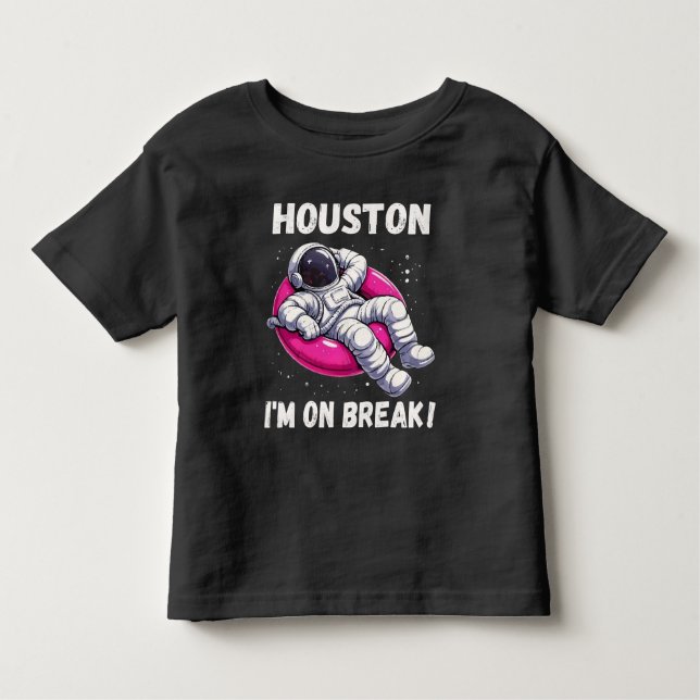 Camiseta De Bebé Houston, estoy de descanso - astronauta relajante (Anverso)