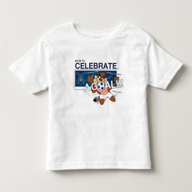 Camiseta De Bebé How to Celebrate a Goal With TAZ™ (Anverso)