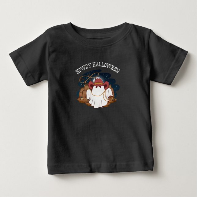 CAMISETA DE BEBÉ HOWDY HALLOWEEN (Anverso)
