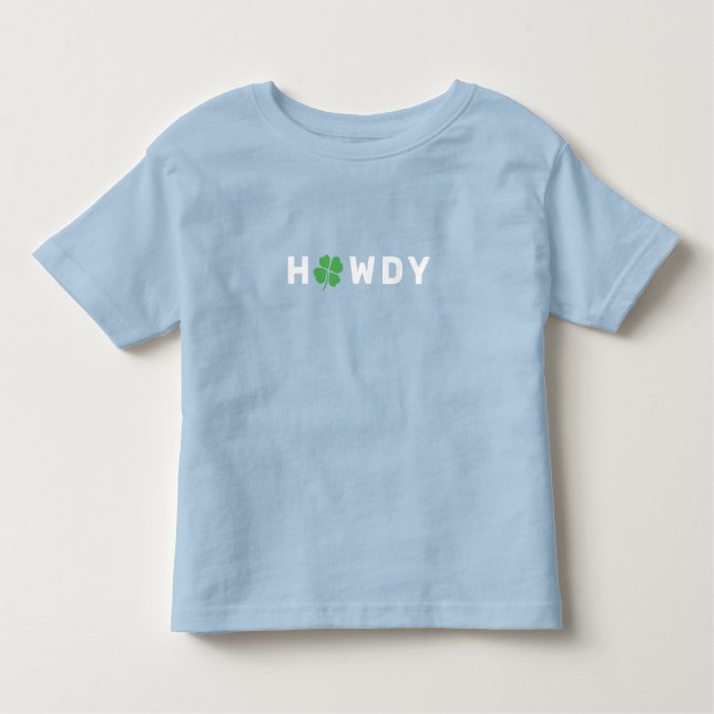 Camiseta De Bebé HOWDY Lucky Texas (Anverso)