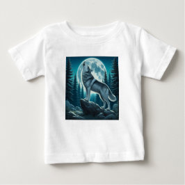 Camiseta De Bebé Howling Wolf