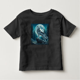 Camiseta De Bebé Howling Wolf