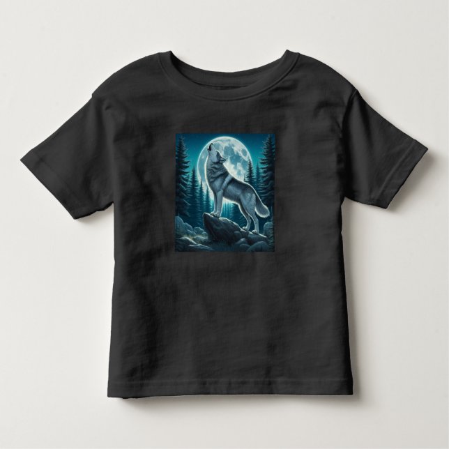 Camiseta De Bebé Howling Wolf (Anverso)