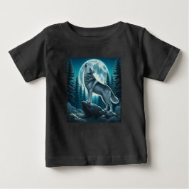 Camiseta De Bebé Howling Wolf