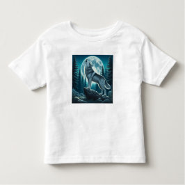 Camiseta De Bebé Howling Wolf