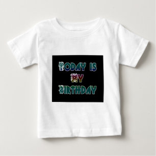 Camiseta De Bebé Hoy es mi arte de cumpleaños