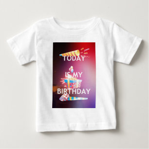 Camiseta De Bebé Hoy es mi arte de cumpleaños
