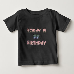 Camiseta De Bebé Hoy es mi arte de cumpleaños