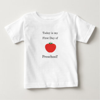 Camiseta De Bebé ¡Hoy es mi primer día de preescolar!