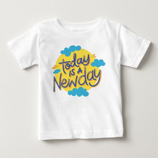 Camiseta De Bebé Hoy es un nuevo día: la nueva y pequeña edición (Anverso)