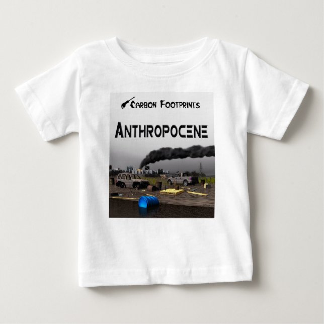 Camiseta De Bebé Huellas de carbono - Antropoceno (Anverso)