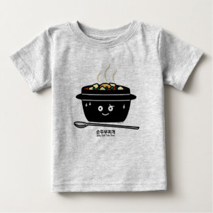 Camiseta De Bebé Huevo caliente del queso de soja del guisado de