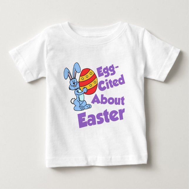 Camiseta De Bebé Huevo citado sobre Pascua (Anverso)