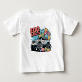 Camiseta De Bebé Huevo cruzado Monster Truck Pascua Diversión