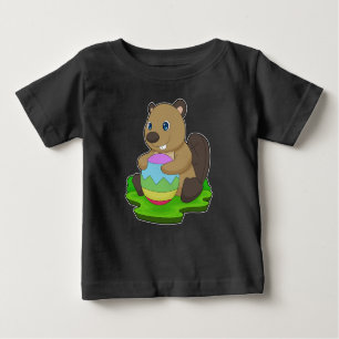 Camiseta De Bebé Huevo de Beaver Easter