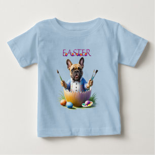 Camiseta De Bebé Huevo de Pascua de Bulldog Francés Bulldog Francés
