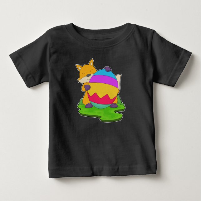 Camiseta De Bebé Huevo de Pascua de Pascua (Anverso)